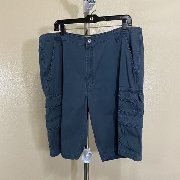 Wrangler Authentics Men's Premium Twill Cargo Short Midnight 38 - Picture 1 of 14